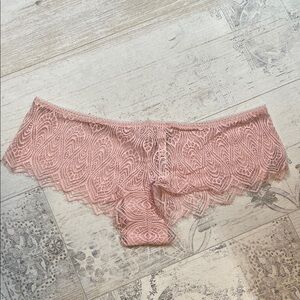 Victoria's Secret Very Sexy Blush Pink Lace Cheeky Panties Large